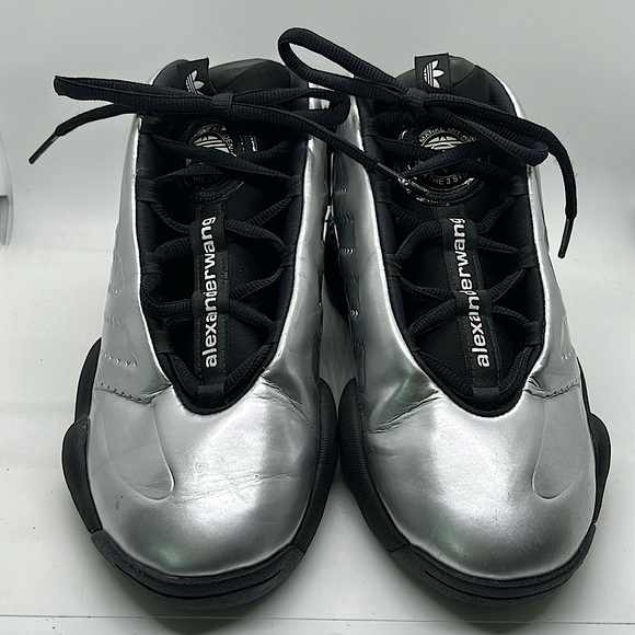 Adidas x Alexander Wang Futureshell Silver/Black Sneaker Shoes **Size 7** - Picture 2 of 8